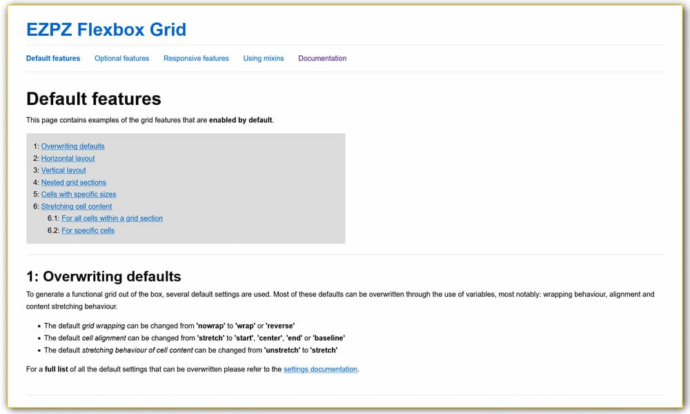 EZPZ Flexbox Grid