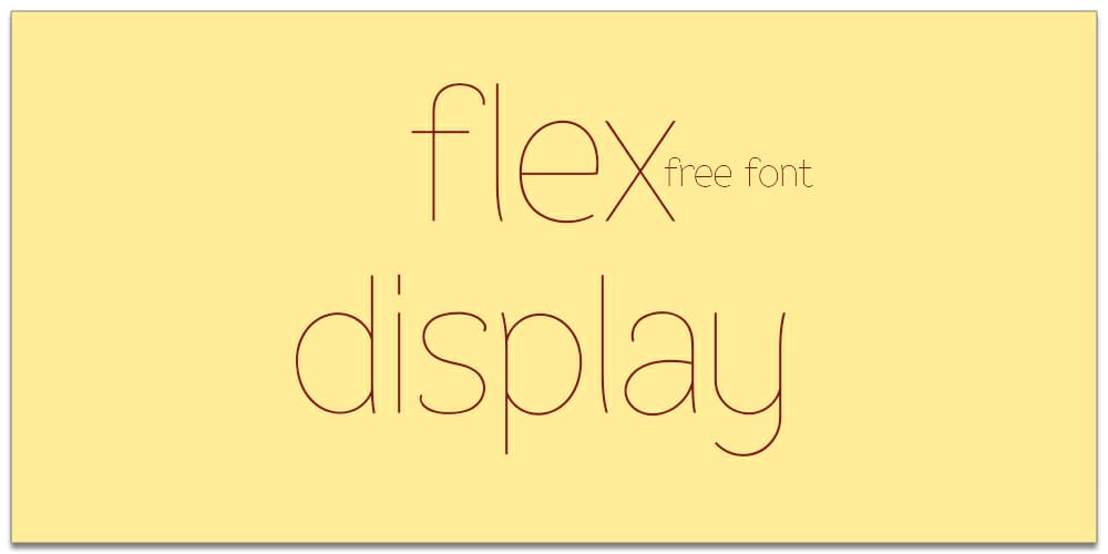 Flex-Display-Free-Font Flex Display Font
