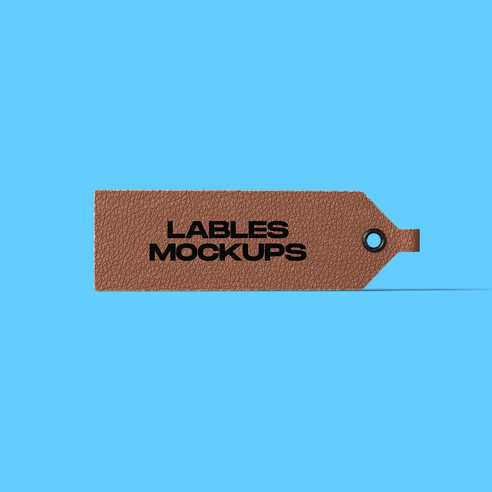 Free Label Mockup Front View PSD 1 Free Label Mockup Front View PSD