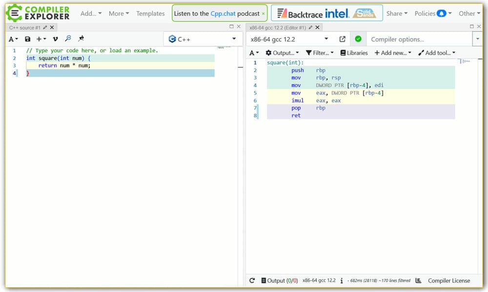 15+ Best Online C++ Compilers 2023 5 Godbolt