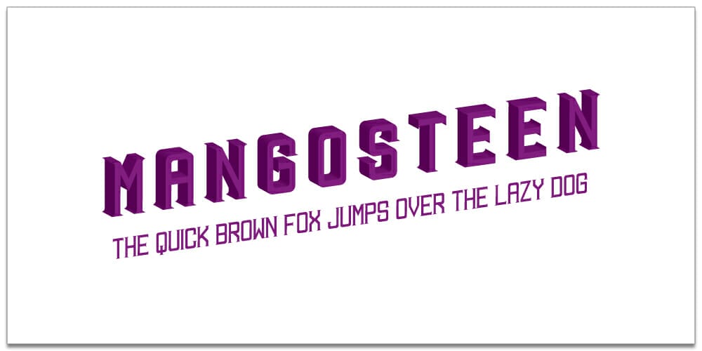 Mangosteen Font