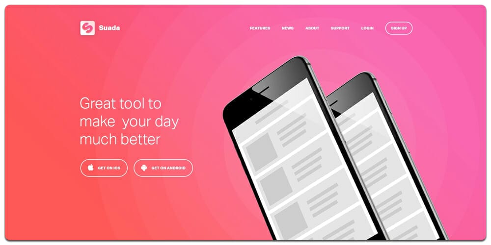 Mobile App Landing Page