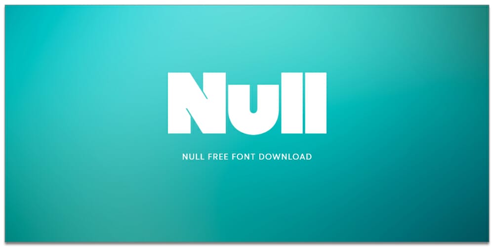 Null Font