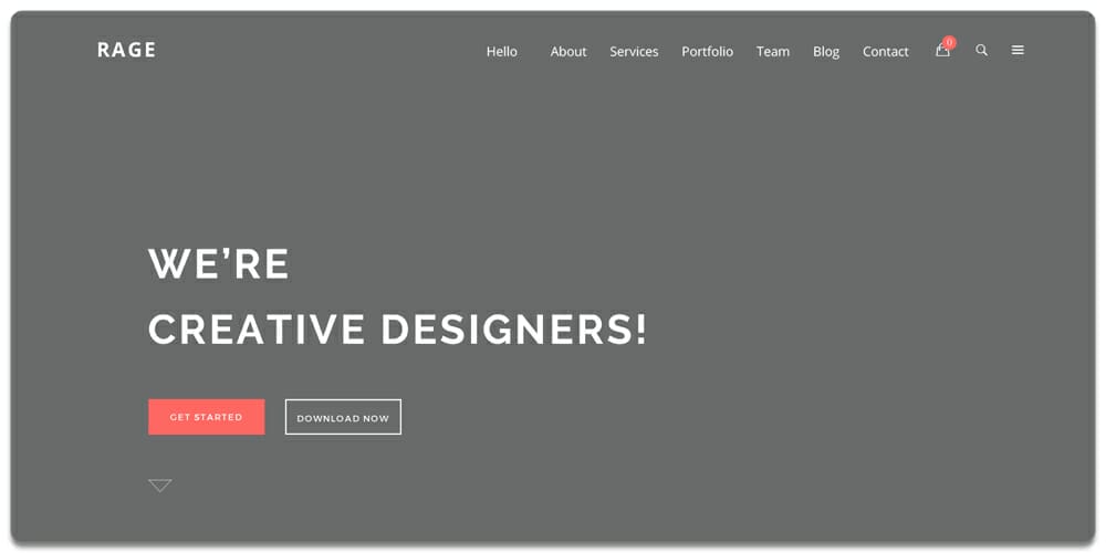 Free Agency Website Templates PSD 16 Rage