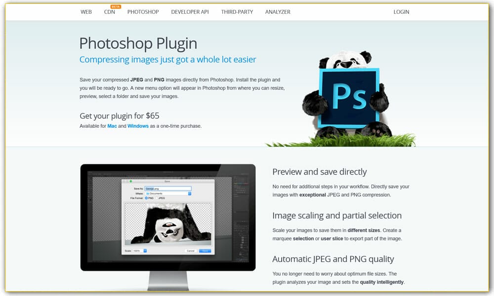 TinyPNG Photoshop Plugin