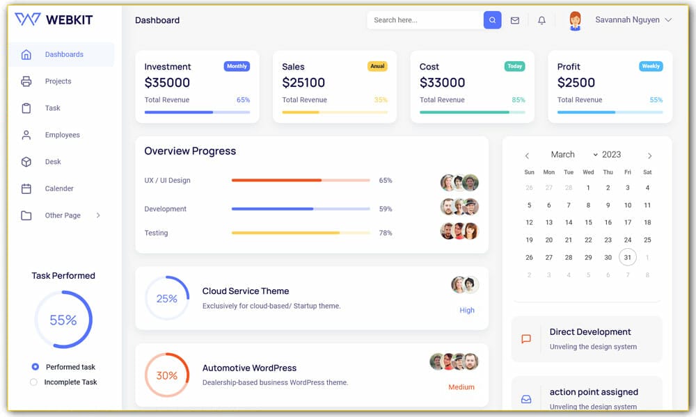 100+ Best Free Bootstrap Admin Templates 62 WebKit | Free Admin Template HTML For Project Management