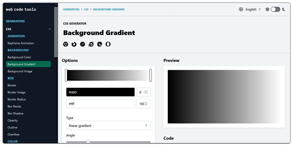 The Top Free CSS Gradient Generators 15 Background Gradient CSS Generator