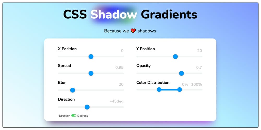The Top Free CSS Gradient Generators 11 CSS Shadow Gradients