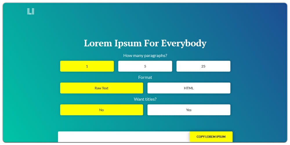 Dummy Text Generators and Tools 18 CSS3generator Lorem Ipsum