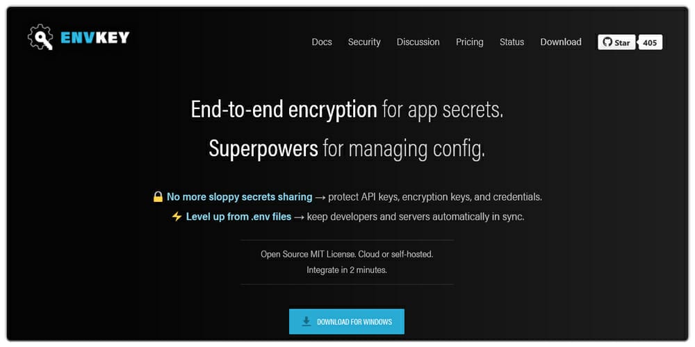 Great Node.js Encryption Libraries 4 Envkey