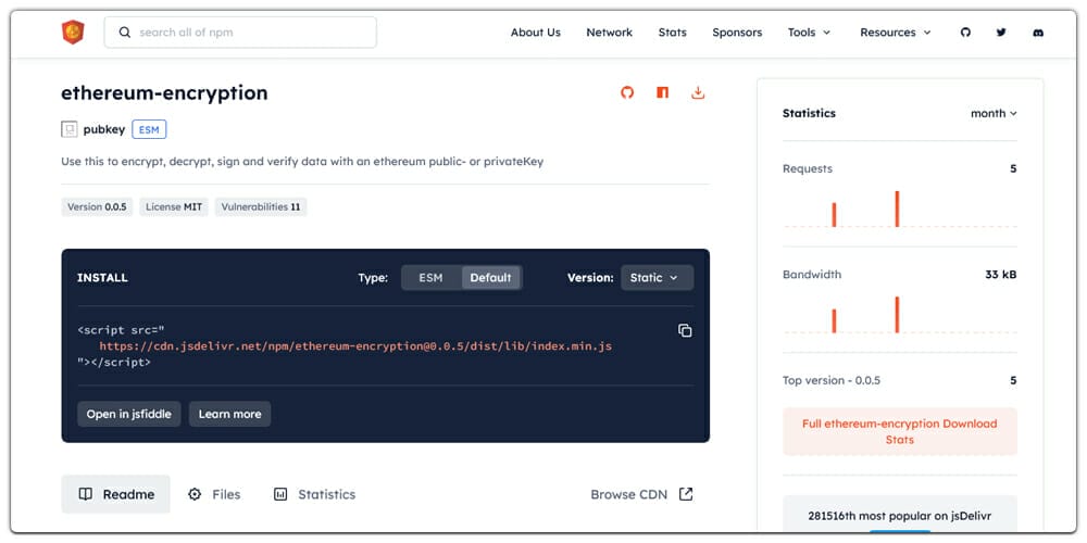 Great Node.js Encryption Libraries 11 Ethereum Encryption
