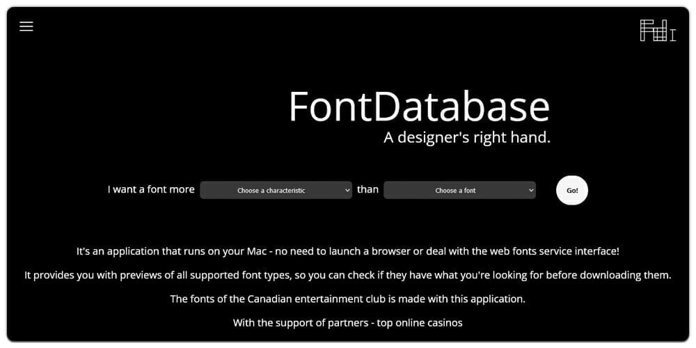 10+ Best Tools for Designers to Find Best Fonts 35 FontDatabase