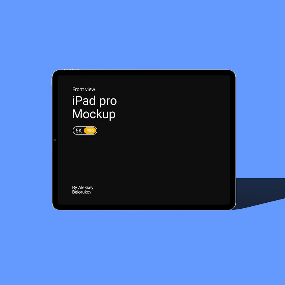 Free iPad Pro Front View Mockup PSD 1 Free iPad Pro Front View Mockup PSD