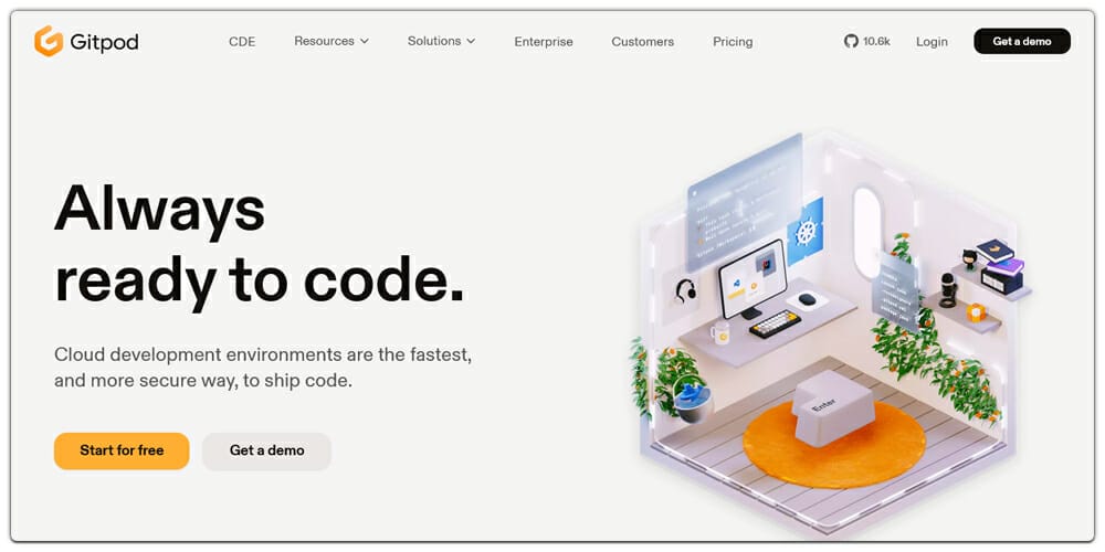 Excellent Online Code Editors 9 Gitpod