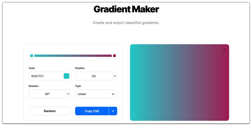 The Top Free CSS Gradient Generators 5 Gradient Maker