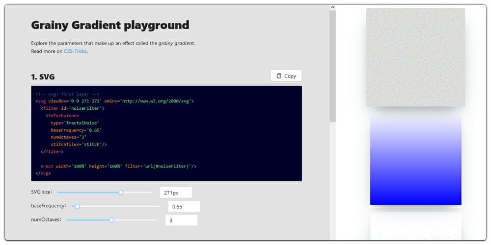 The Top Free CSS Gradient Generators 33 Grainy Gradient Playground