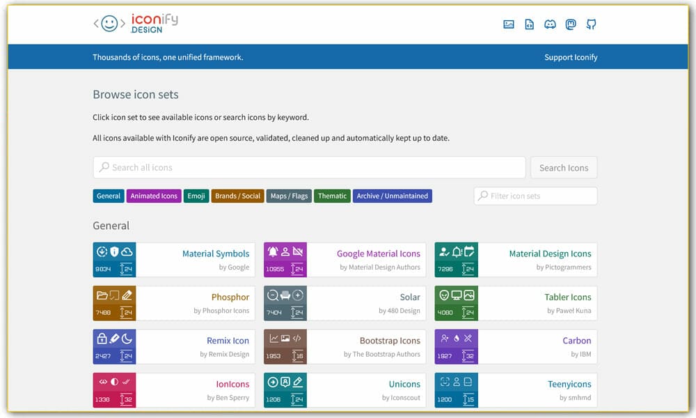 15+ Best React Icon Libraries 15 Iconify for React