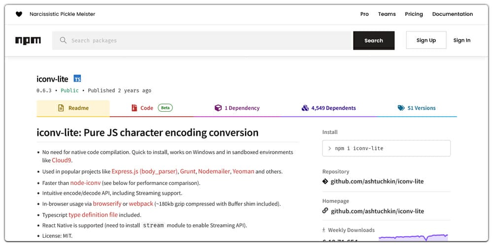 Great Node.js Encryption Libraries 7 Iconv-Lite