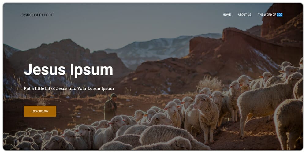 Dummy Text Generators and Tools 64 Jesus Ipsum