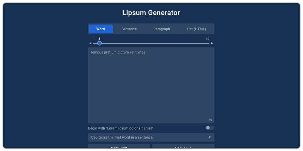 Dummy Text Generators and Tools 4 Lipsum Generator