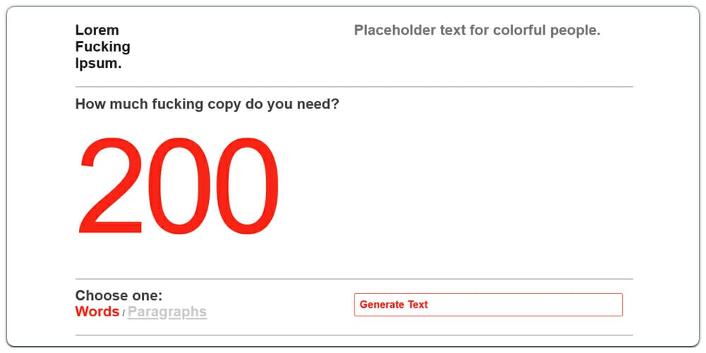 Dummy Text Generators and Tools 3 Lorem Fucking Ipsum
