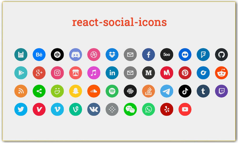15+ Best React Icon Libraries 9 React Social Icons