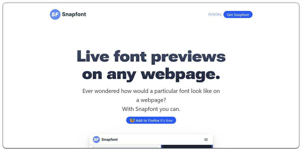 10+ Best Tools for Designers to Find Best Fonts 17 SnapFont