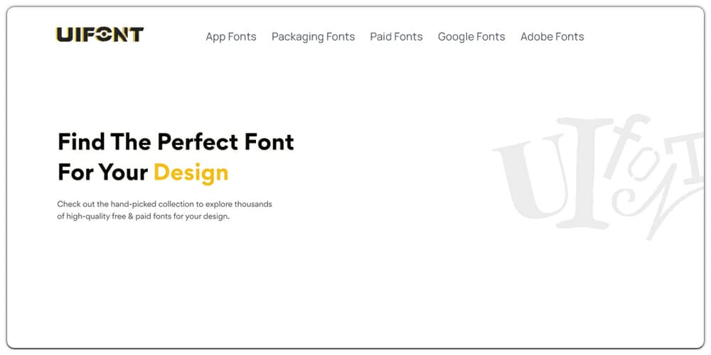10+ Best Tools for Designers to Find Best Fonts 9 Uifont