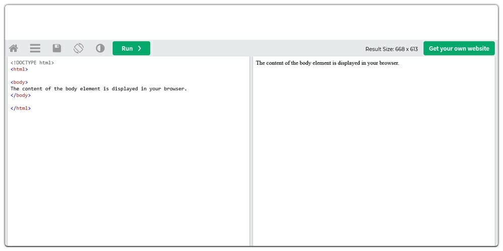 Excellent Online Code Editors 22 W3Schools TryIt