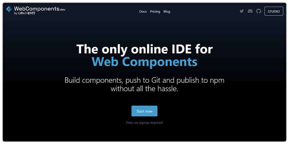 Excellent Online Code Editors 35 WebComponents dev