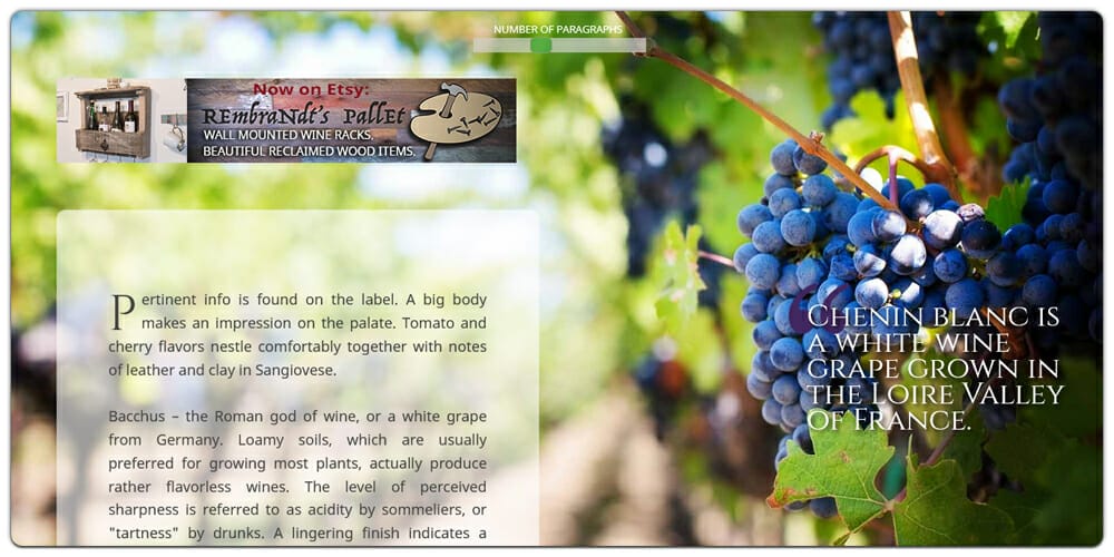 Dummy Text Generators and Tools 63 Wine Ipsum