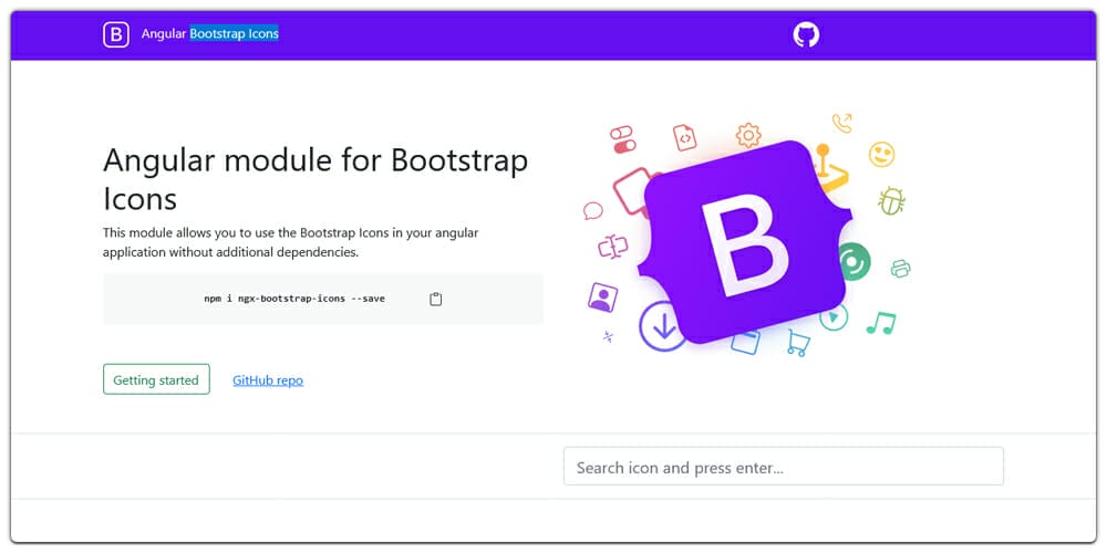 Angular Bootstrap Icons