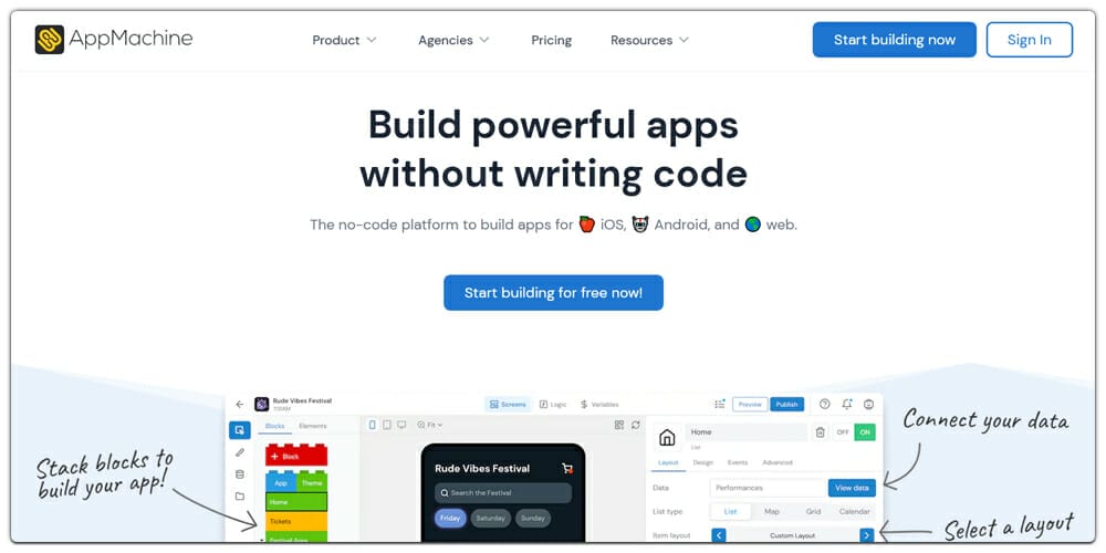 Drag & Drop Programming Tools 10 Appmachine