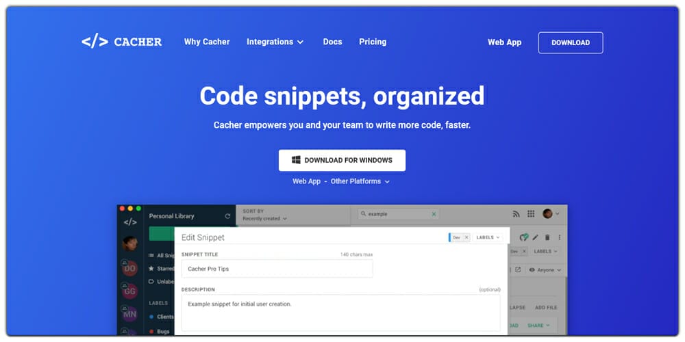 These are the Best Code Snippet Managers 14 Cacher