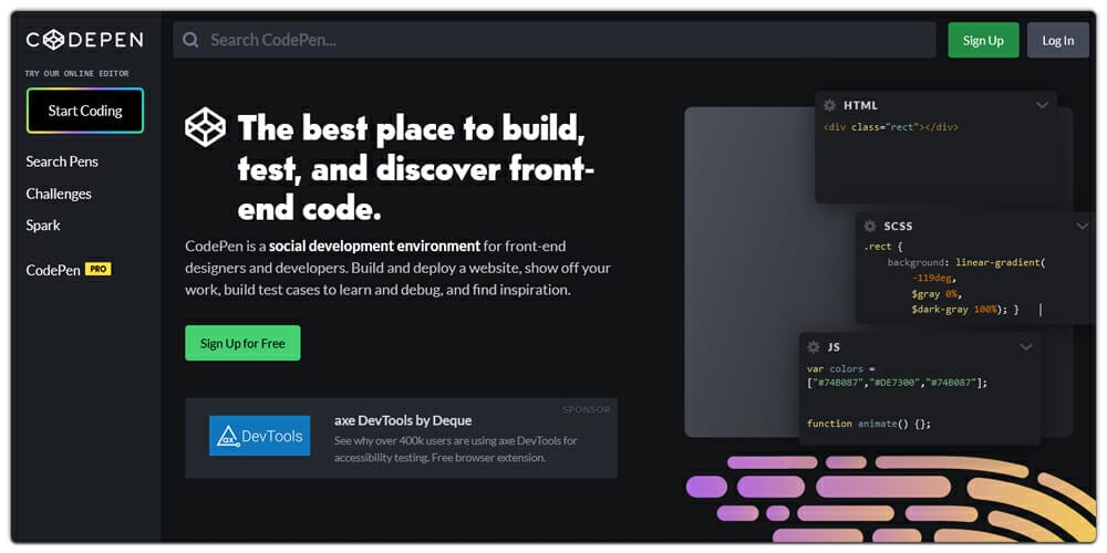 A Beginner's List of Essential Tools for Front End Developers 9 Codepen