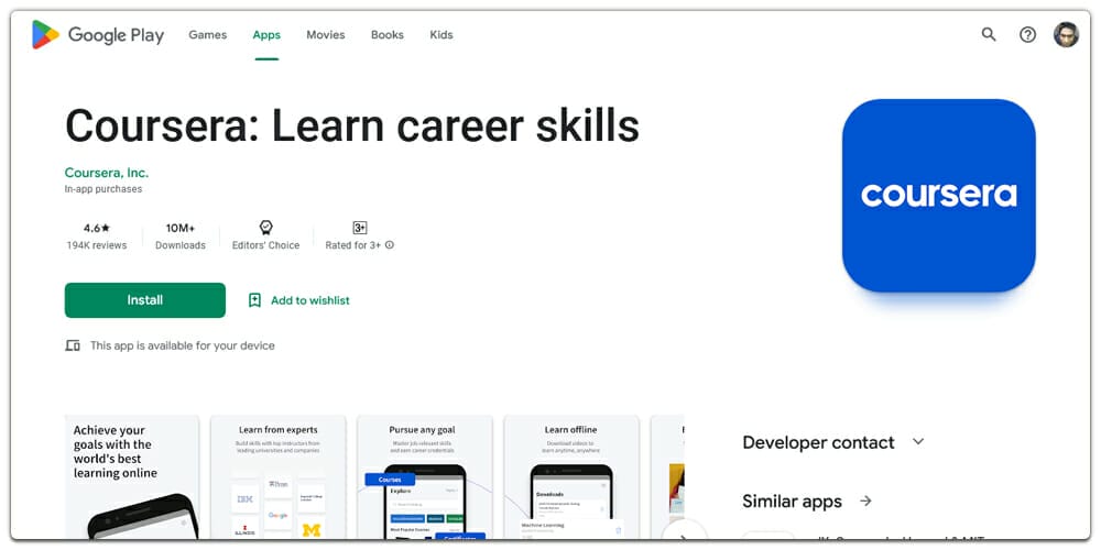 Best Apps to Learn UI/UX Design 1 Coursera