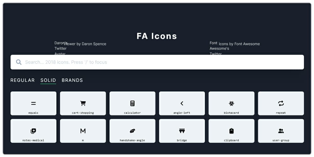 FA Icons