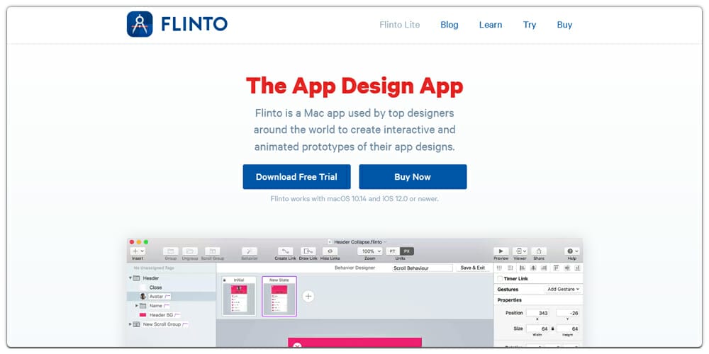 Best Interaction Design Tools 1 Flinto