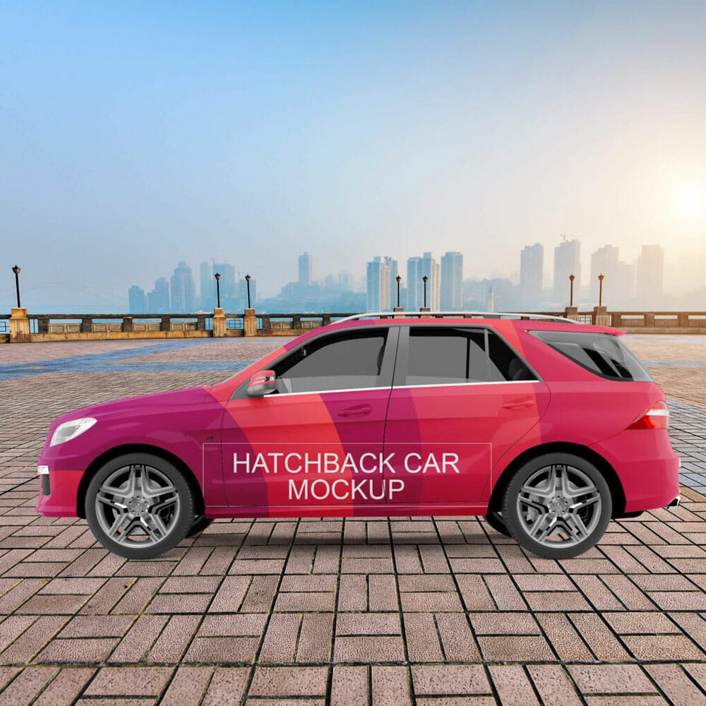 Free Hatchback Mockup PSD Template 1 Free Hatchback Mockup PSD Template