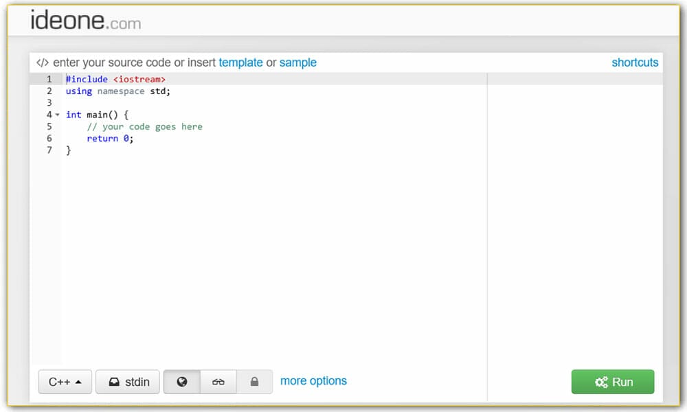 15+ Best Online C++ Compilers 2023 7 Ideone
