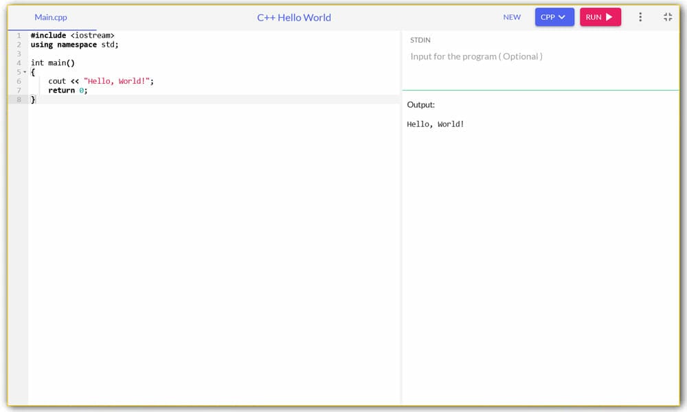15+ Best Online C++ Compilers 2023 11 OneCompiler