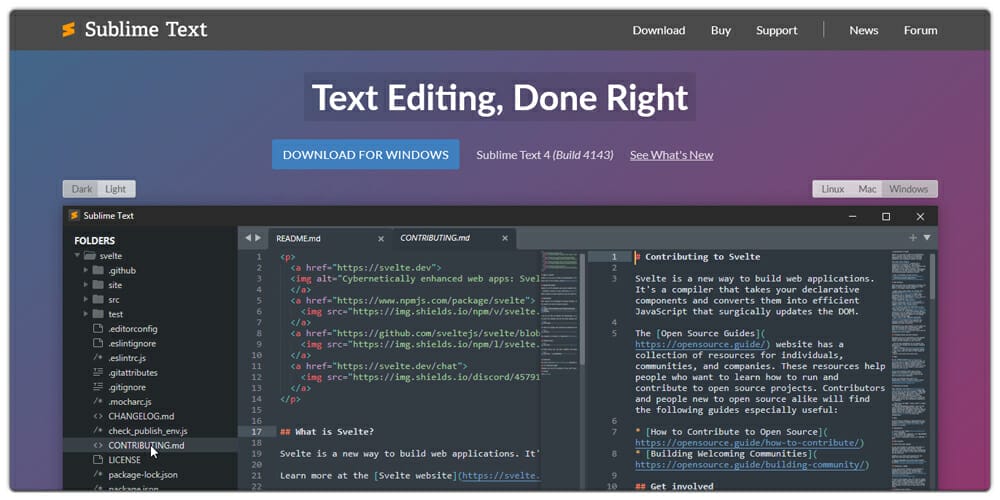 A Beginner's List of Essential Tools for Front End Developers 2 Sublime Text
