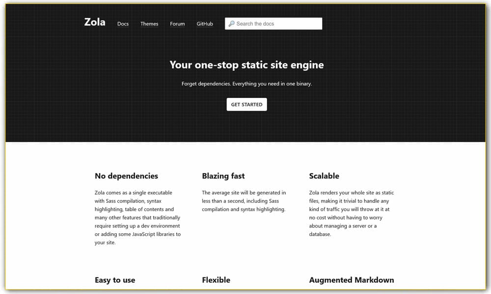15+ Top Static Site Generators for 2025 13 Zola