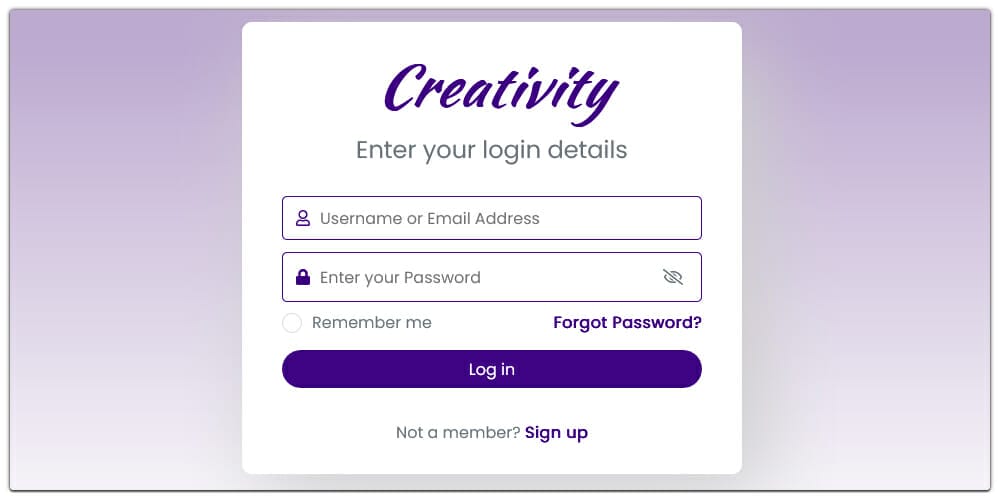 Bootstrap 5 Fancy User Login Form