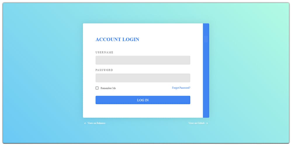 Bootstrap Login Form