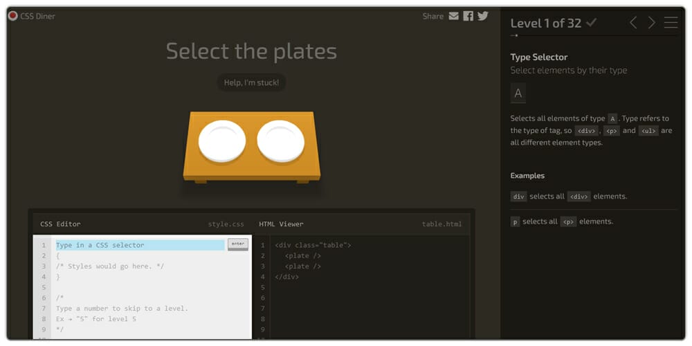 Best Places to Learn Web Development 101 CSS Diner