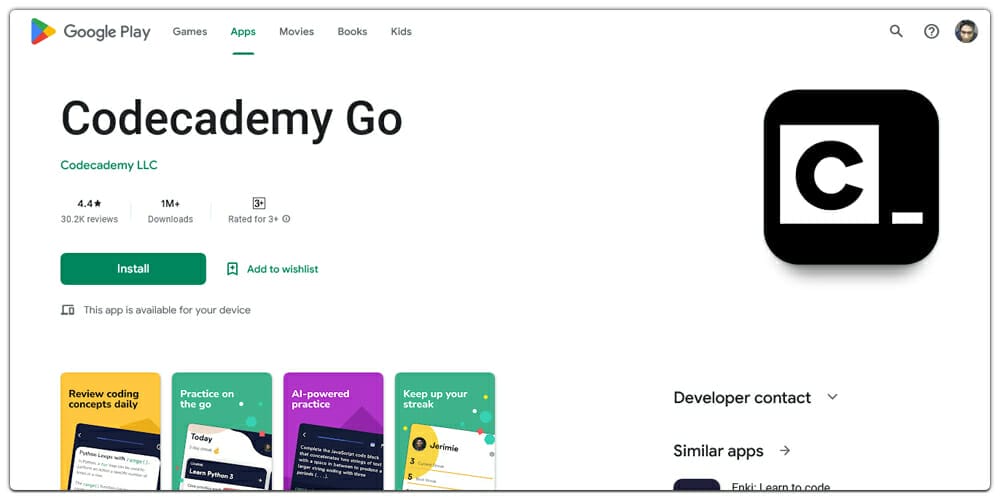 Best Places to Learn Web Development 153 Codecademy Go