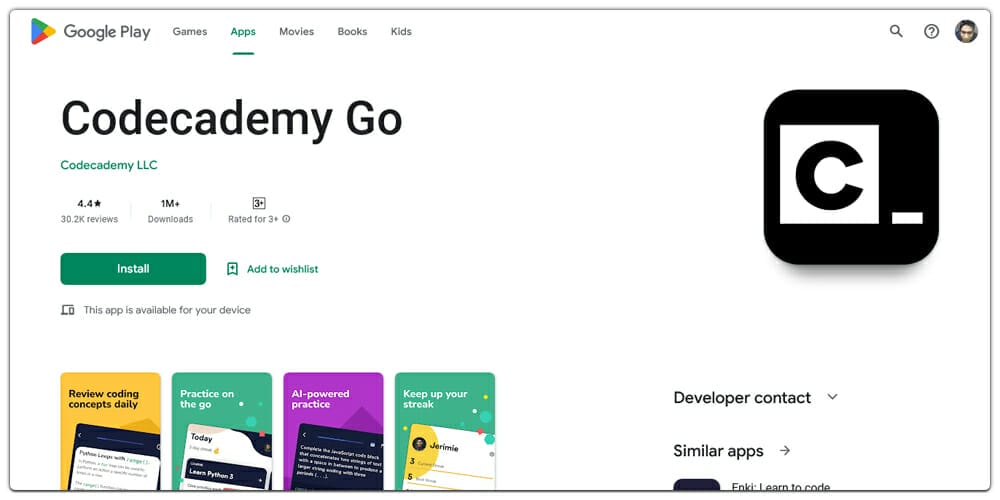 Codecademy Go