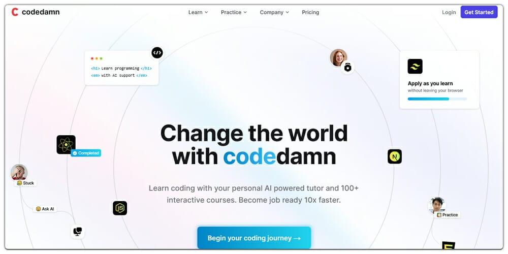 Best Places to Learn Web Development 43 Codedamn