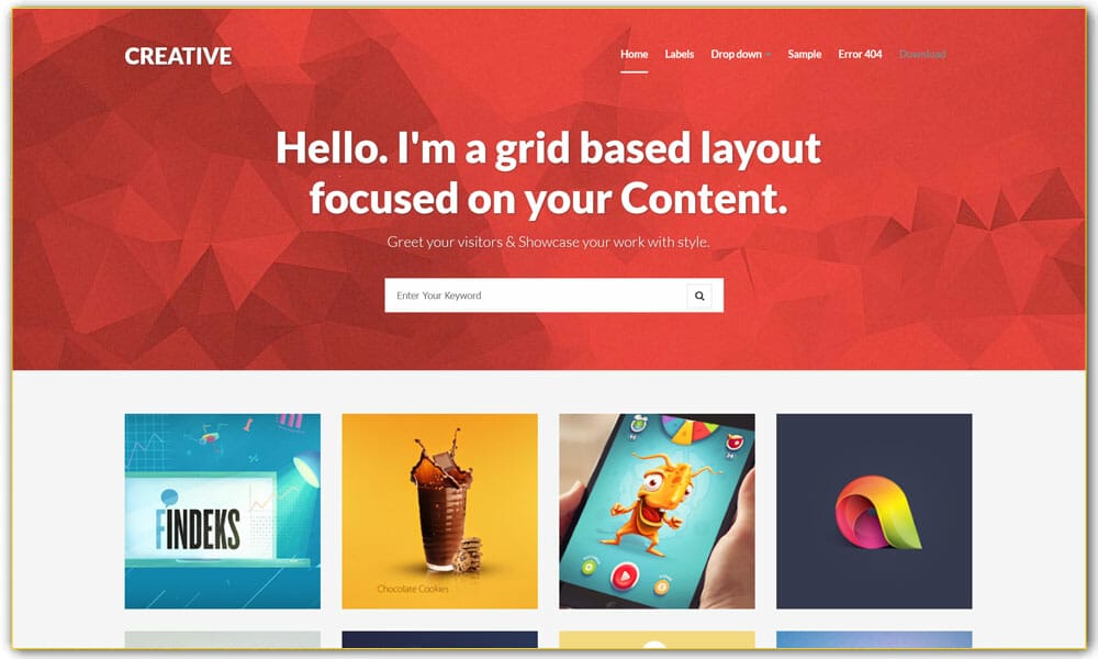 Creative – Clean & Responsive Blogger Template